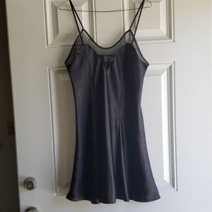 Black Satin Slip/Dress